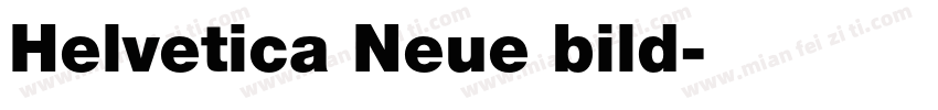 Helvetica Neue bild字体转换